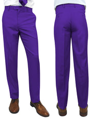 PURPLE SLIM FIT DRESS PANTS
