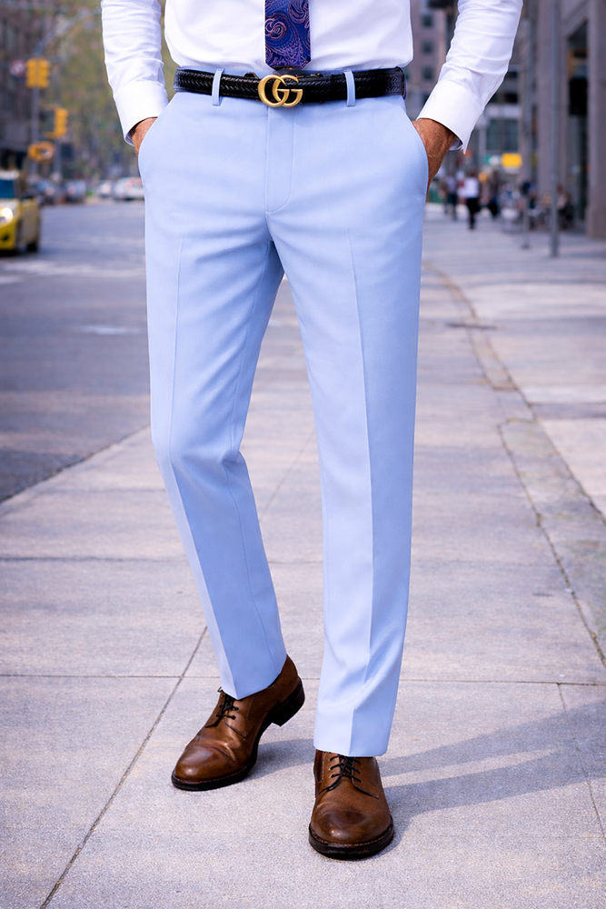 light blue dress pants mens Athletic Fit Stretch Tech Chino
