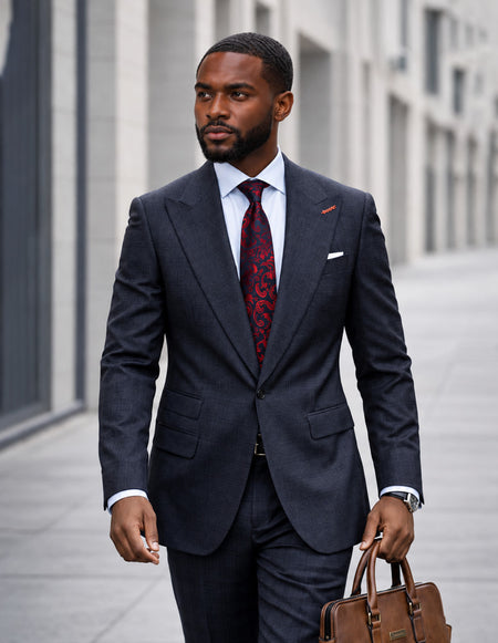 PORTO 2 PC DARK GRAY MODERN FIT SUIT