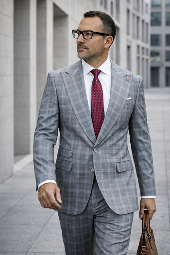 PORTO 2 PC GRAY MODERN FIT SUIT