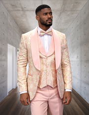 TIZANO 3 PC BLUSH MODERN FIT TUXEDO