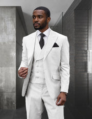 RIMA WHITE DOULBE BREASTED 3 PC SUIT