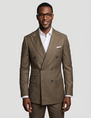 DEVIN 2 PC BRONZE DOUBLE BREASTED MODERN FIT SUIT
