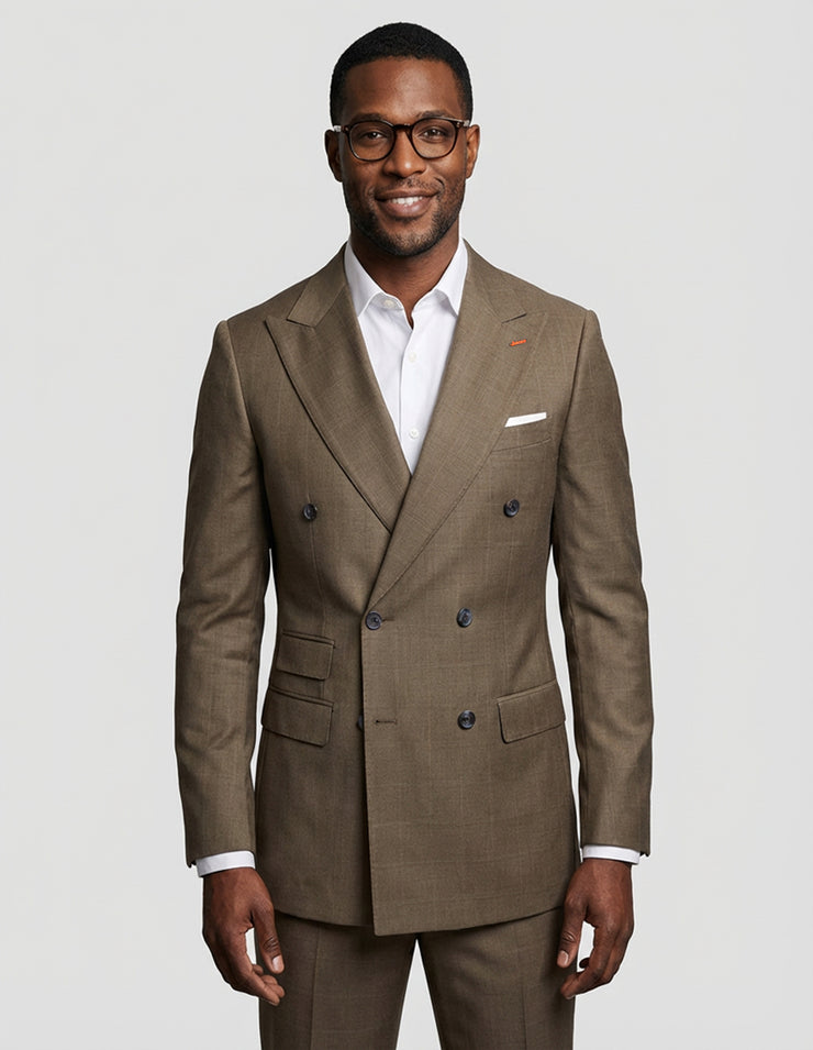 DEVIN 2 PC BRONZE DOUBLE BREASTED MODERN FIT SUIT