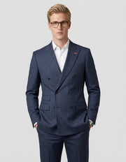 DEVIN 2 PC CHARCOAL DOUBLE BREASTED MODERN FIT SUIT