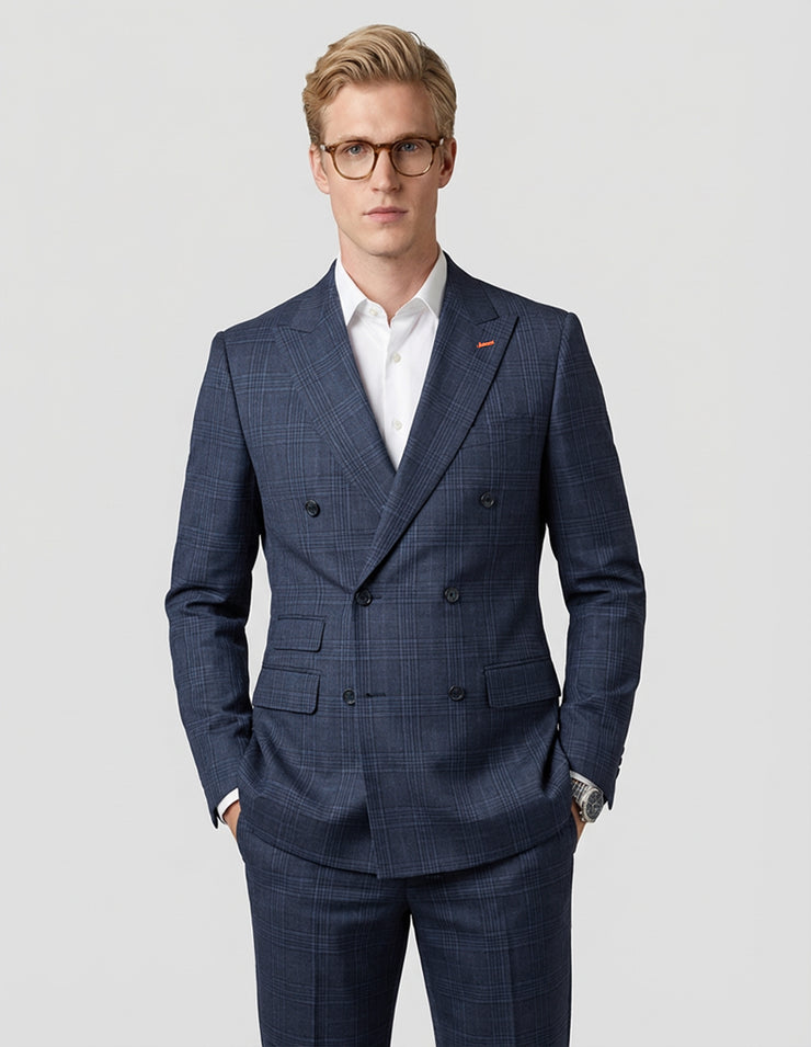 DEVIN 2 PC CHARCOAL DOUBLE BREASTED MODERN FIT SUIT