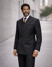 SIENA BLACK DESIGNER DOUBLE BREASTED SUIT
