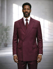 SIENA BURGUNDY DESIGNER DOUBLE BREASTED SUIT