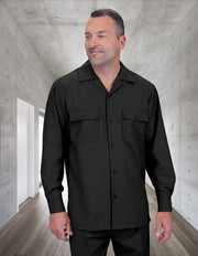 BLACK 2 PC SHIRT AND PANT SET