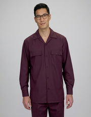 BURGUNDY 2 PC SHIRT AND PANT SET