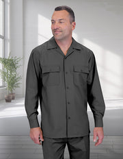 CHARCOAL 2 PC SHIRT AND PANT SET