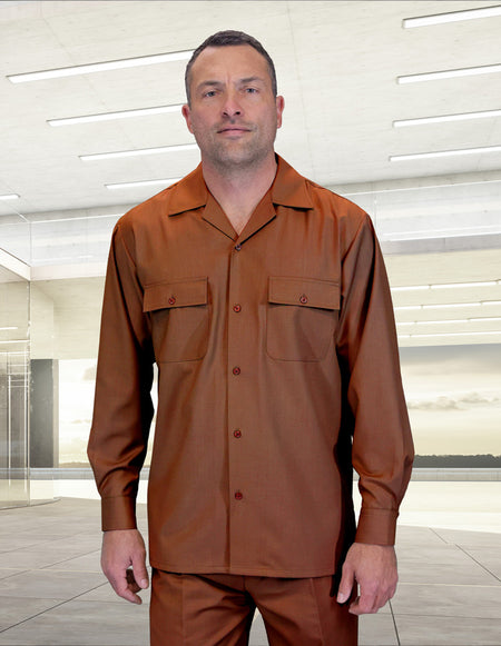 COPPER 2 PC SHIRT AND PANT SET