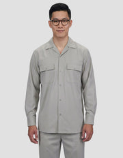 GRAY 2 PC SHIRT AND PANT SET