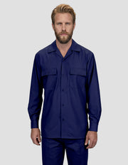 NAVY 2 PC SHIRT AND PANT SET