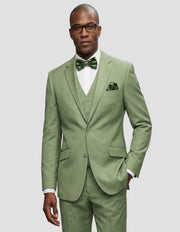 STAVROS 3 PC APPLE GREEN MODERN FIT SUIT