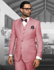 STAVROS 3 PC BLUSH MODERN FIT SUIT