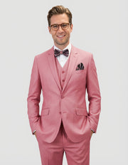 STAVROS 3 PC BLUSH MODERN FIT SUIT