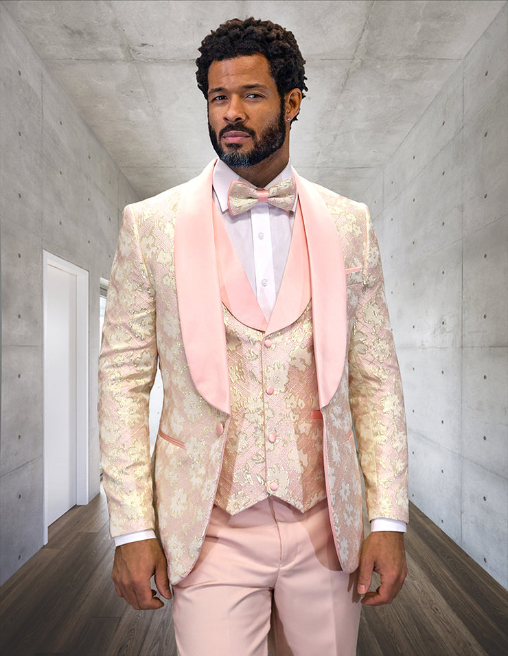 TIZANO 3 PC BLUSH MODERN FIT TUXEDO