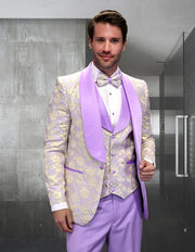 TIZANO 3 PC PURPLE MODERN FIT TUXEDO