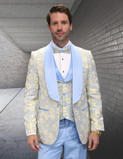 TIZANO 3 PC SKY BLUE MODERN FIT TUXEDO