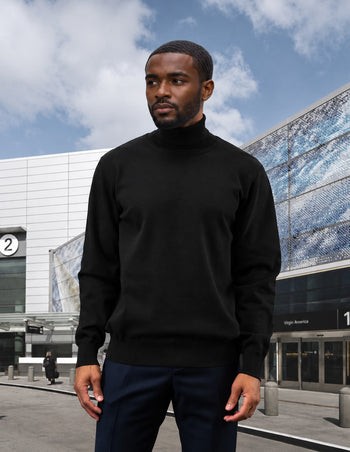 BLACK TURTLE NECK