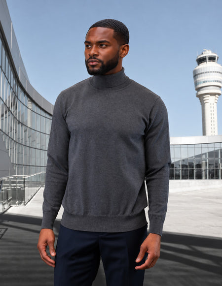 CHARCOAL TURTLE NECK