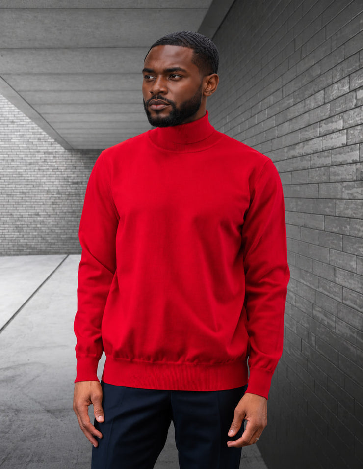 RED TURTLE NECK