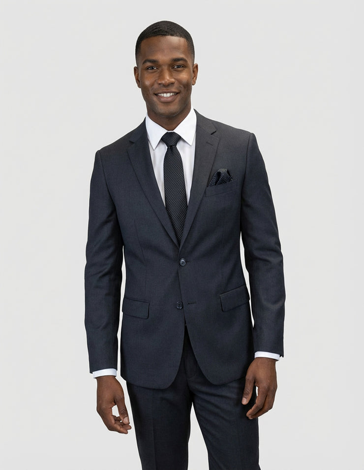 TRISTAN 2 PC CHARCOAL MODERN FIT SUIT