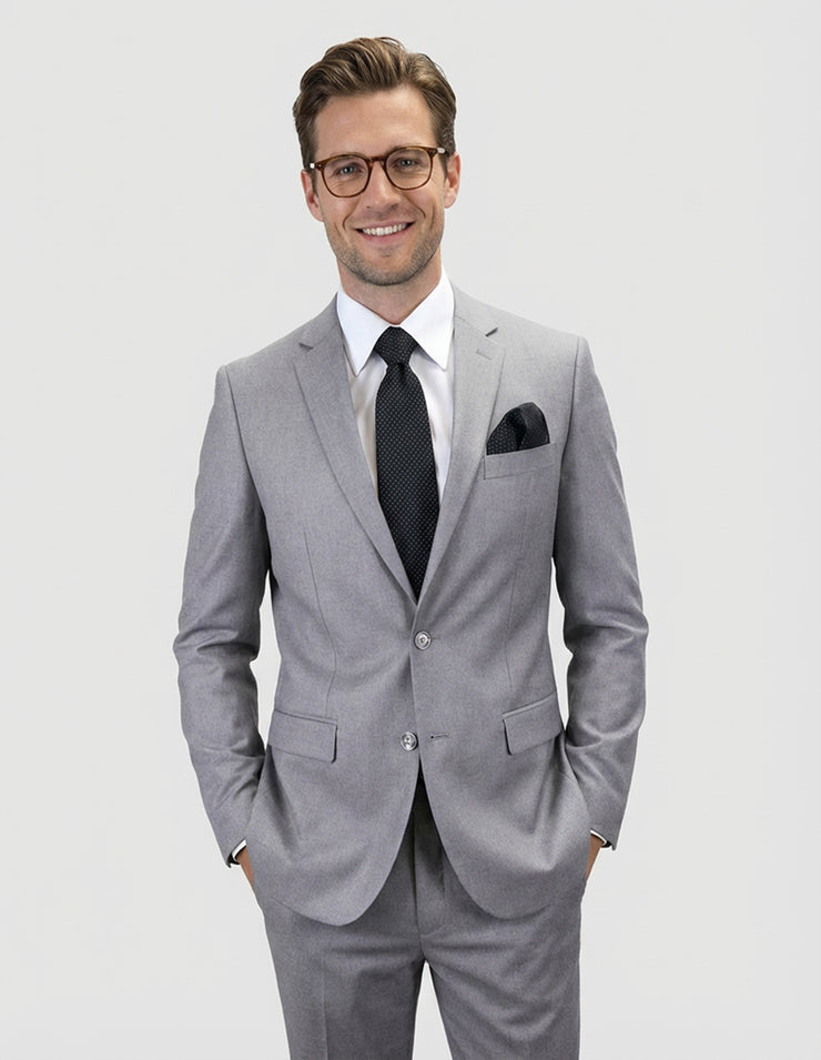TRISTAN 2 PC GREY MODERN FIT SUIT