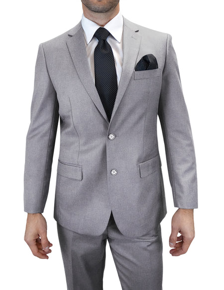 TRISTAN 2 PC GREY MODERN FIT SUIT