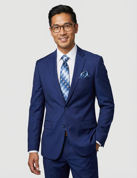 TRISTAN 2 PC SAPPHIRE MODERN FIT SUIT