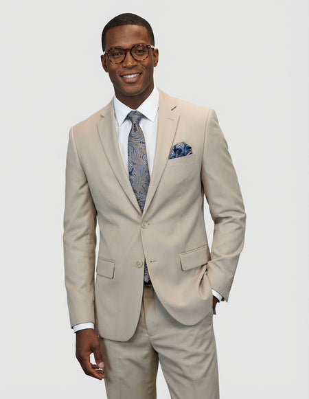 TRISTAN 2 PC TAN MODERN FIT SUIT