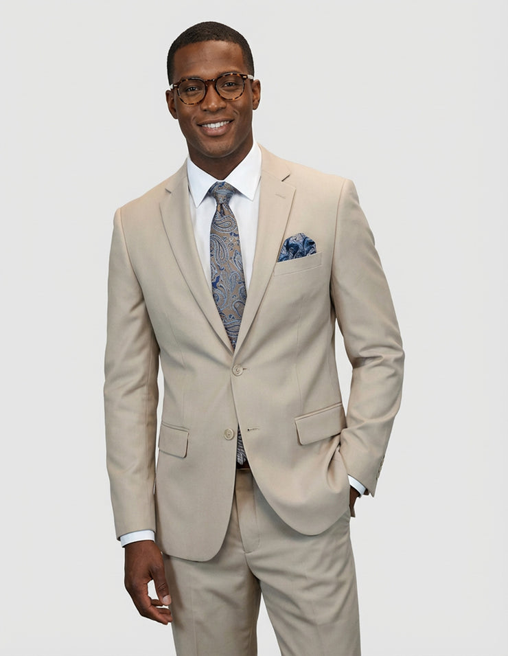 TRISTAN 2 PC TAN MODERN FIT SUIT