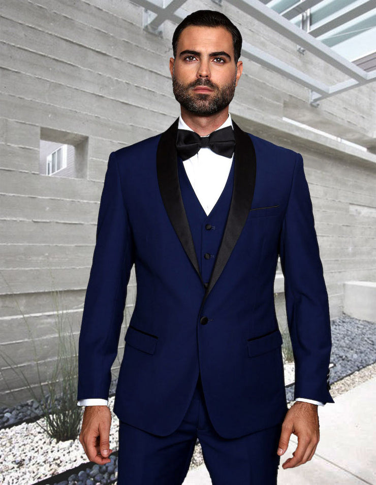 RENOIR 3 PC SAPPHIRE MODERN FIT TUXEDO