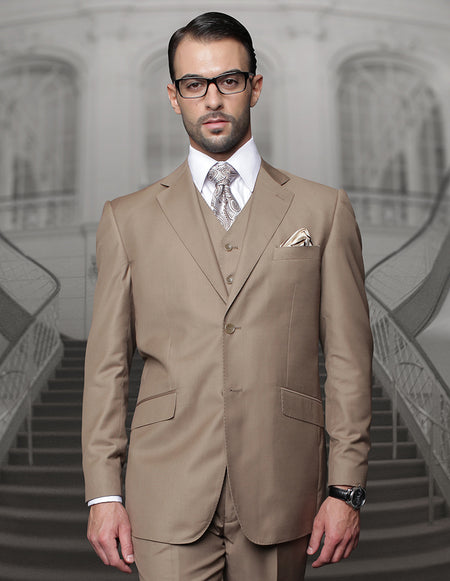 TAZMAN 3 PC BRONZE REGULAR FIT SUIT