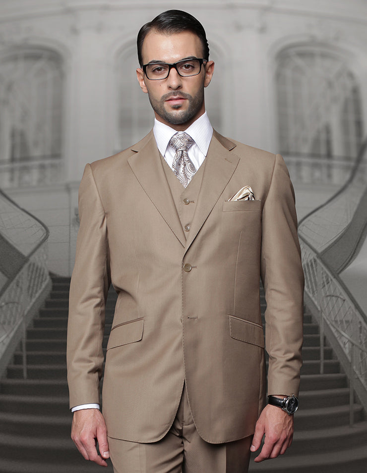 TAZMAN 3 PC BRONZE REGULAR FIT SUIT