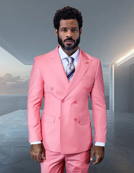 BLUSH DOUBLE BREASTED SUIT