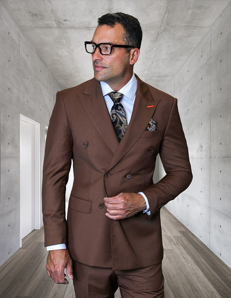 COPPER MODERN FIT DOUBLE BREASTED SUIT