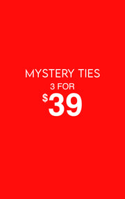 3 MYSTERY TIE & HANKIE SETS