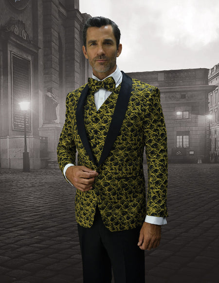 BELAGIO XII  GOLD TAILORED FIT 3 PC TUXEDO