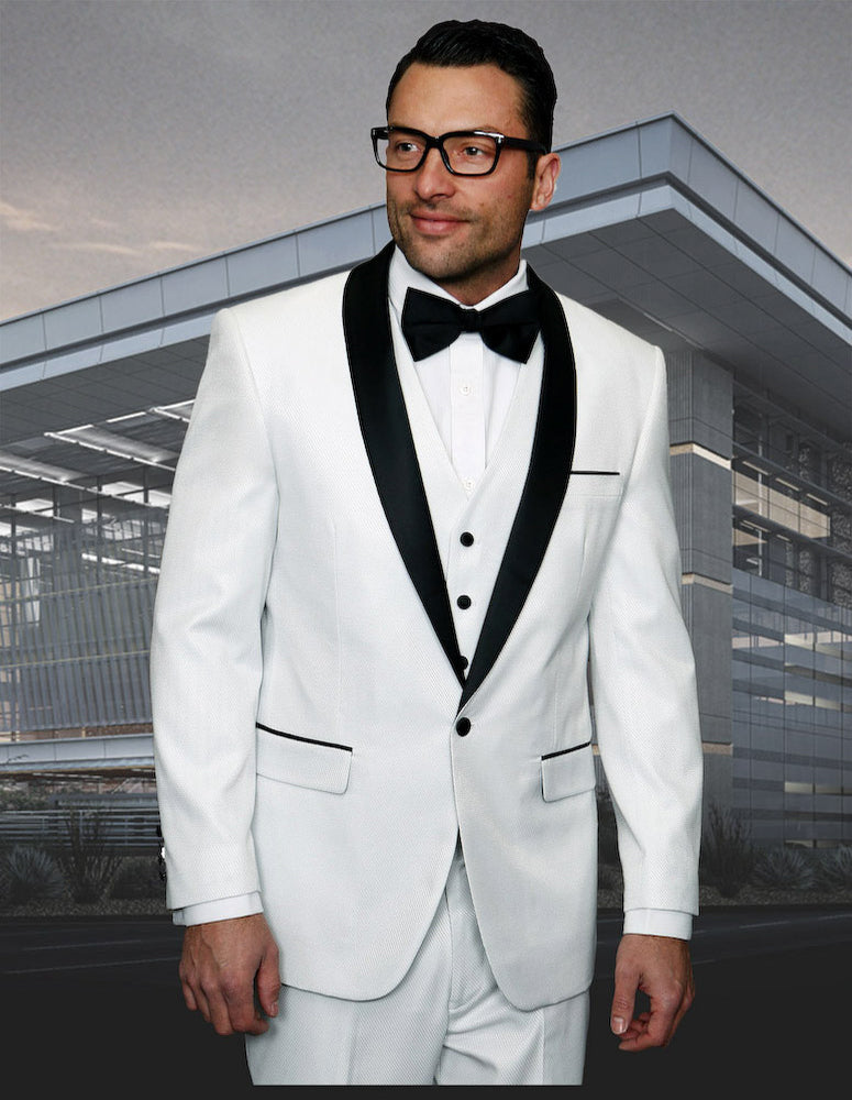 KINGSLEY WHITE TAILORED FIT TUXEDO – Bachrach