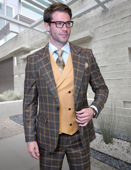 HARTFORD CAMEL 3 PC MODERN FIT SUIT