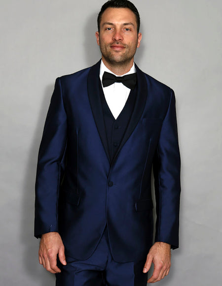 LOOK III INDIGO 3 PC MODERN FIT TUXEDO