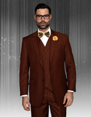 MILLAR COPPER TRADITIONAL FIT 3 PC SUIT