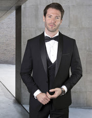 MGM BLACK TAILORED FIT 3 PC TUXEDO