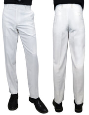 WHITE SLIM FIT DRESS PANTS