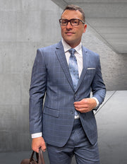 PORT GRAY TAILORED FIT 2 PC SUIT