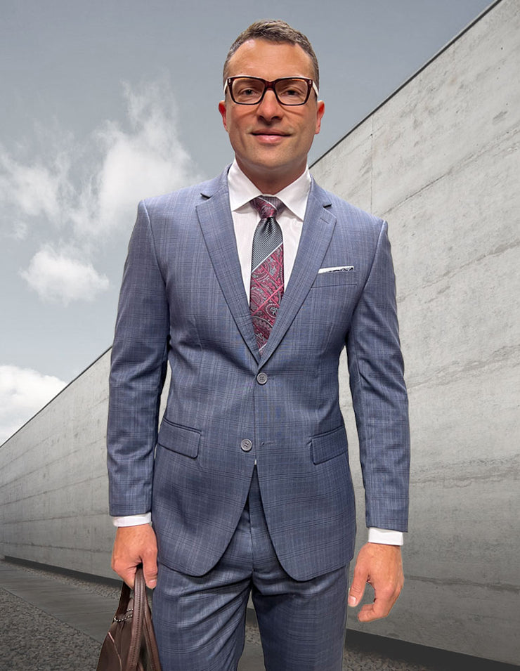 PERTH GRAY TAILORED FIT 2 PC SUIT