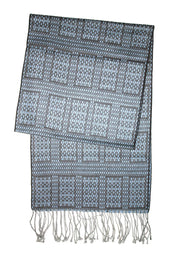 LIGHT BLUE & GRAY SCARF