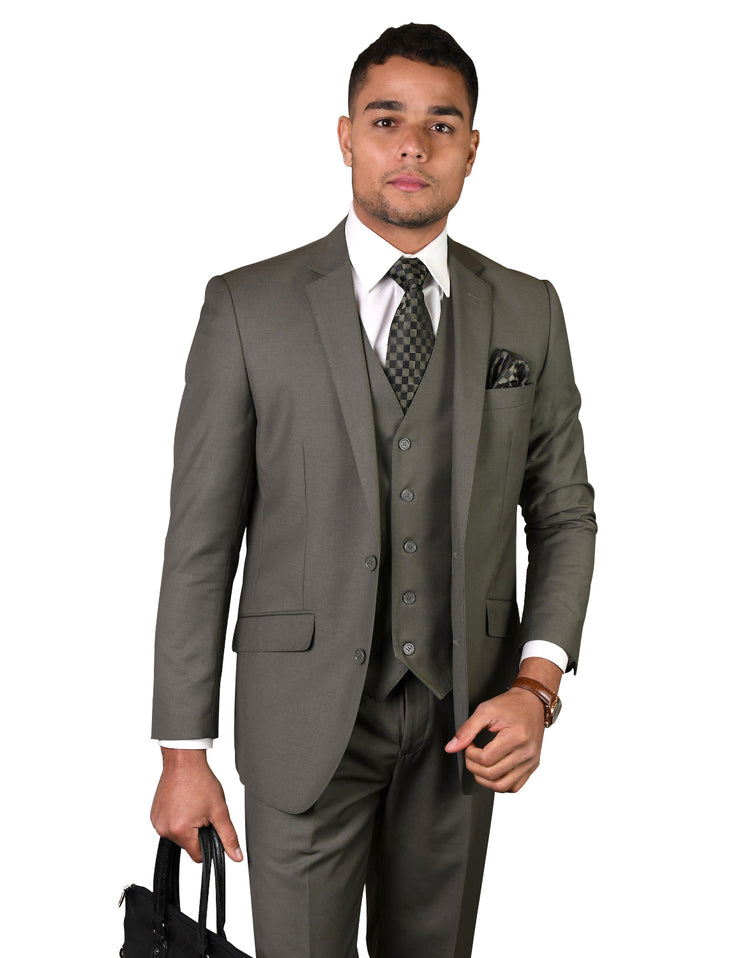 FRANKLIN SAGE TAILORED FIT 3 PC SUIT – Bachrach